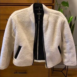 Topshop Faux Shearling Jacket